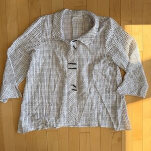 Habitat art to wear lagenlook printed blouse Women’s Size M